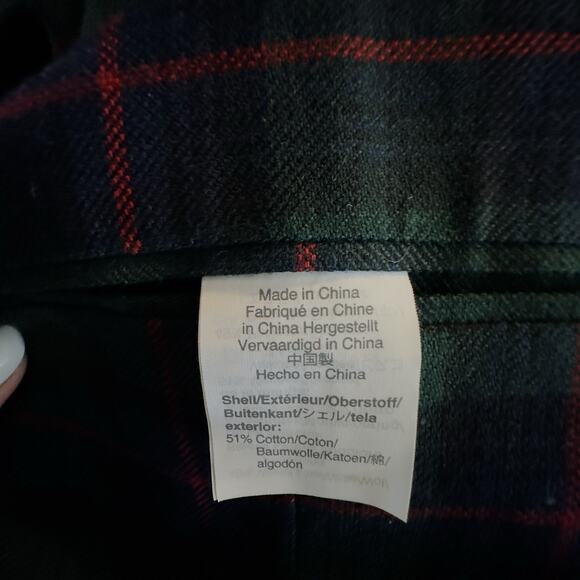 J.Crew 38 Ludlow Suit Jacket Men Well Tartan English Wool-Cotton Twill Moon Slim - Picture 10 of 13